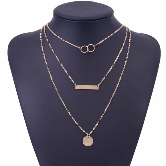 ❤️ 3/$30 Layered Bar & Coin Necklace - Picture 3 of 7